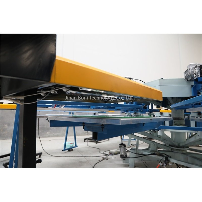 Automatic 4 Color 10 Station Screen Printing Equipment with Flash Dryer