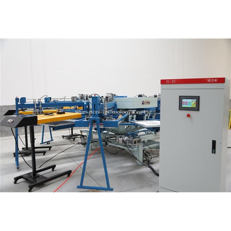 Carousel 4 Color 10 Station Serigrafia Automatic T-Shirt Screen Printer Equipment with 4PC Flash Dryer &a Air Compressor