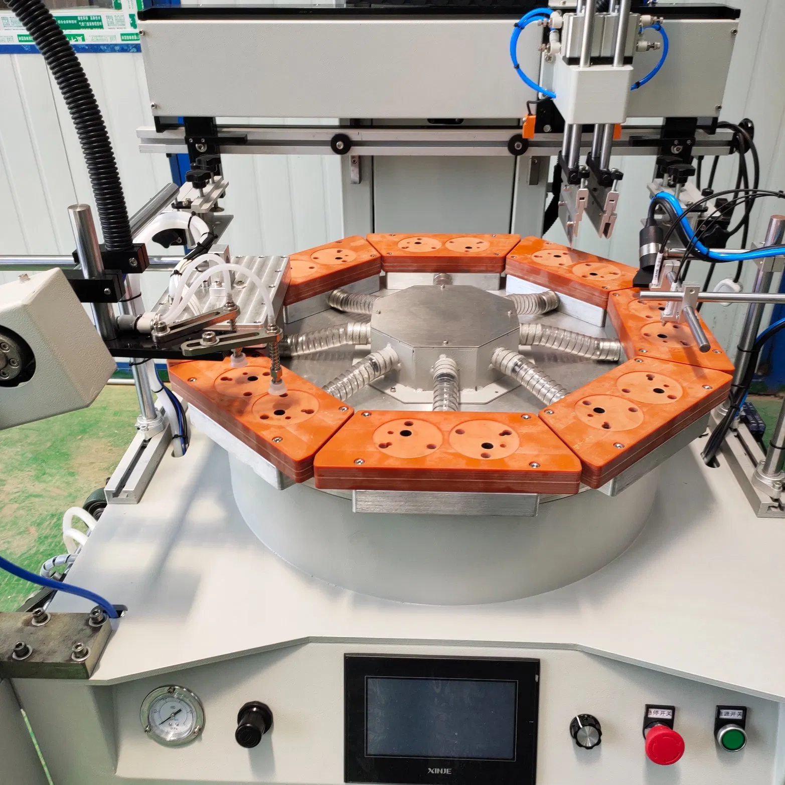 Hot Sale Turntable Flatbed Screen Printing Machine for Clothes Stabilizer Manufacturers for Ruler