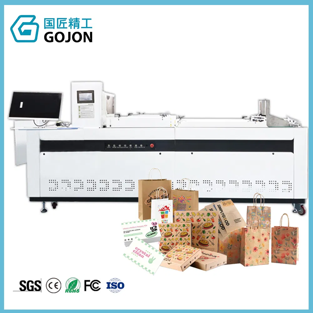 Gojon-X600/800 Onepass Digital Printing Machine with 10 Nozzles 32cm Print Width Color Multi Layer Filter UV Odorless Ink for Gift Wrapping Paper