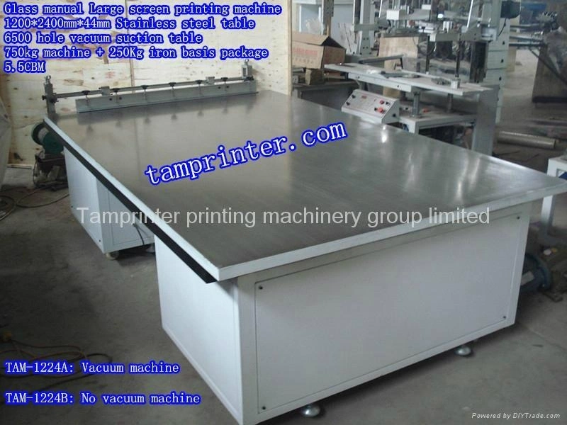 Manual Glass Vacuum Suction Flat Screen Printing Machine