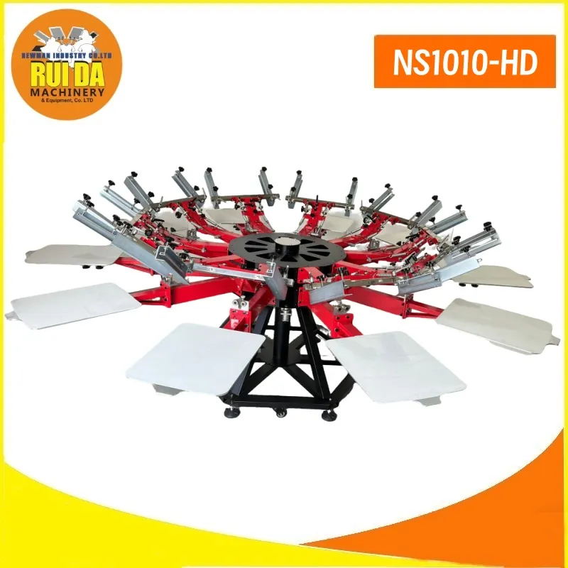 Manual 10 Color Screen Printing Machine