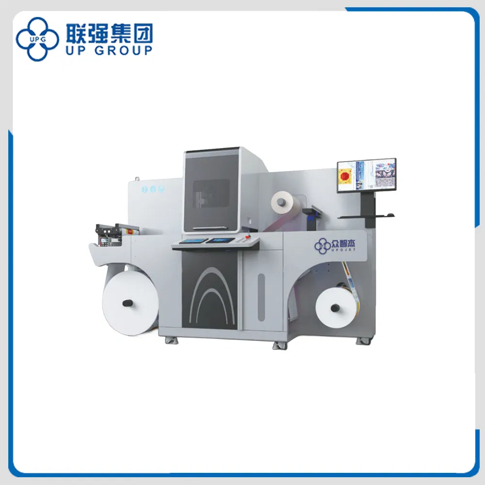 High Precision UV Inkjet Label Printing Digital Enhancement System For 3D Varnish and Embossing Effects