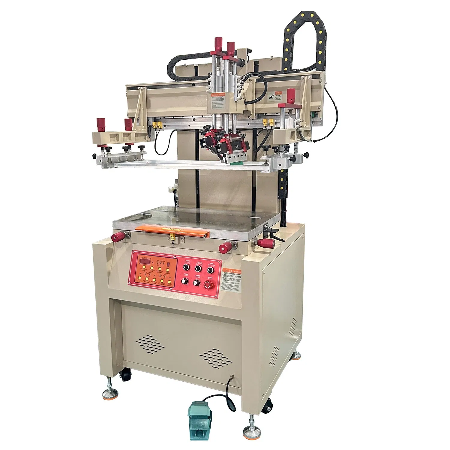 Factory Price Semi Automatic Flatbed Screen Printing Machine for Leather Wallet Belt PVC Cards Bags Flat Products