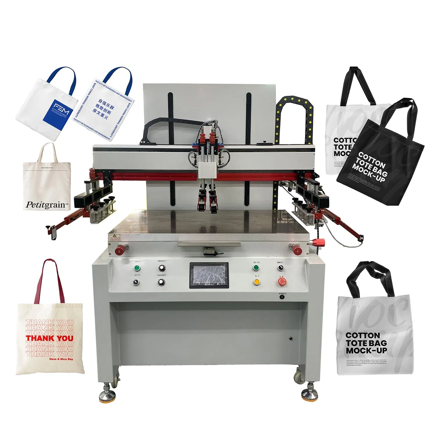 Factory Price 1 Station Customized Printing Flatbed Screen Printing Machine for Acrylic Sheets with Easy Operational Control Panel