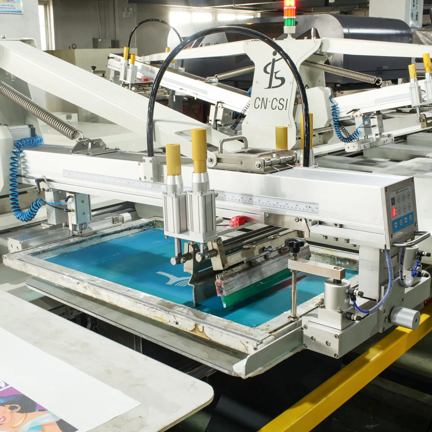 Spo 14 Colors Automatic Textile Clothes Screen Printing Machine Price