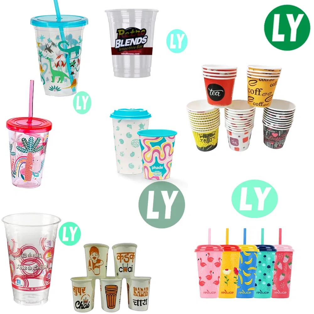 Plastic Glass Auto Printing Machine Plastic Glass Cup Logo Screen Printing Machine