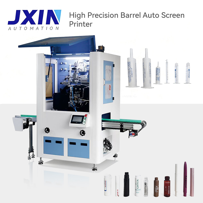 High-Speed Automatic Screen Printing System for Cosmetic Small Bottles with UV Curing