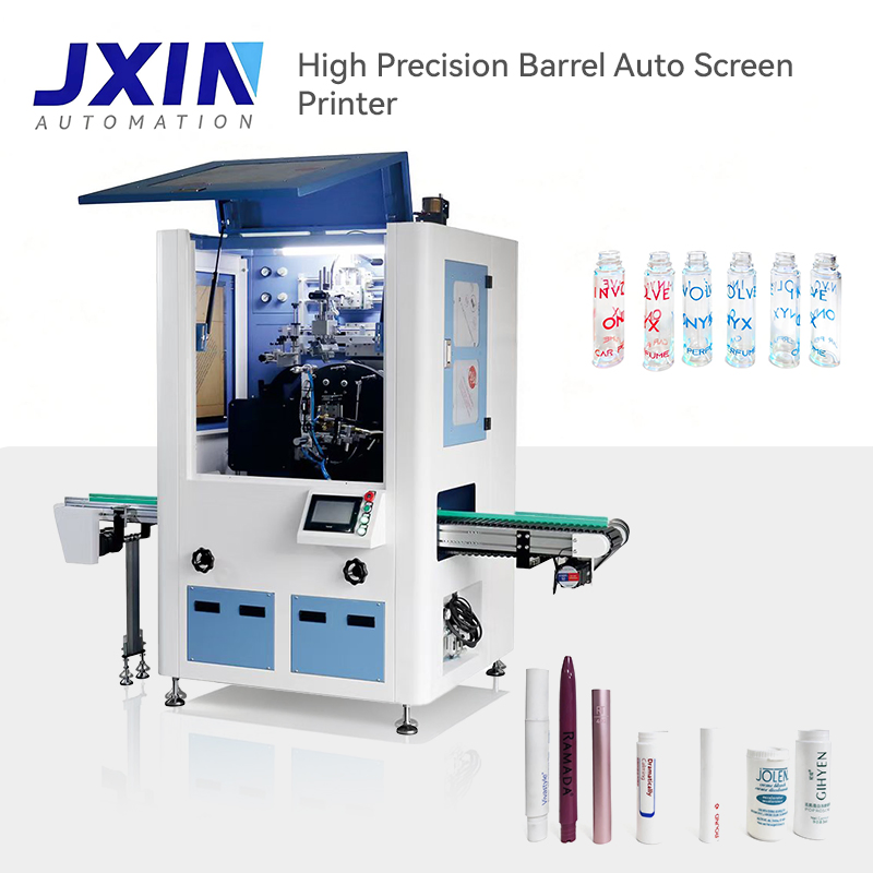 Durable High Precision Automatic Screen Printing Machine System with LED UV Curing System for Tube Barrel