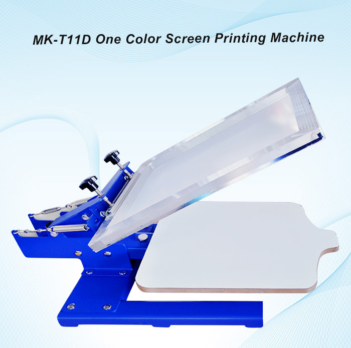 Mk-T11d One Color Manual Textiles Printer Silk Textiles Screen Printer Screen Printing Machine
