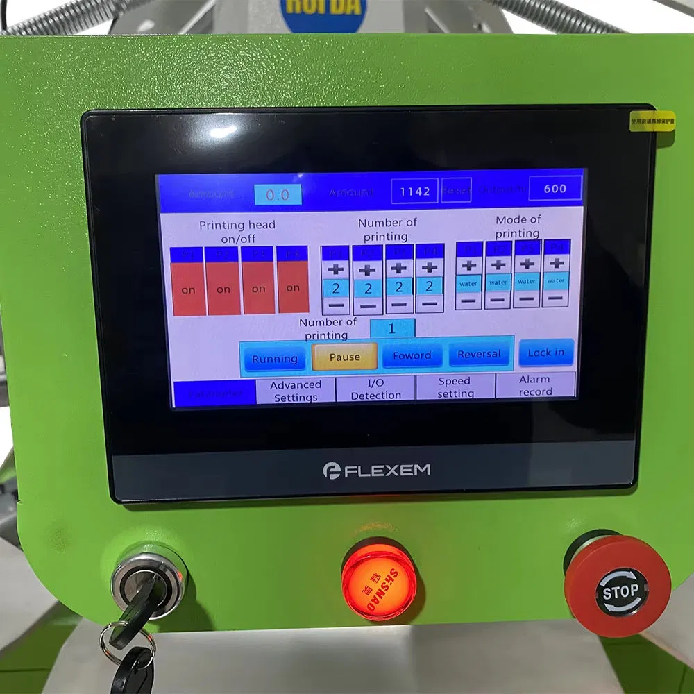 Carousel 4 Color 10 Station 4 Color Automatic Silk Screen Printing Machine for Cloth Textile Garments Logo Image Printing