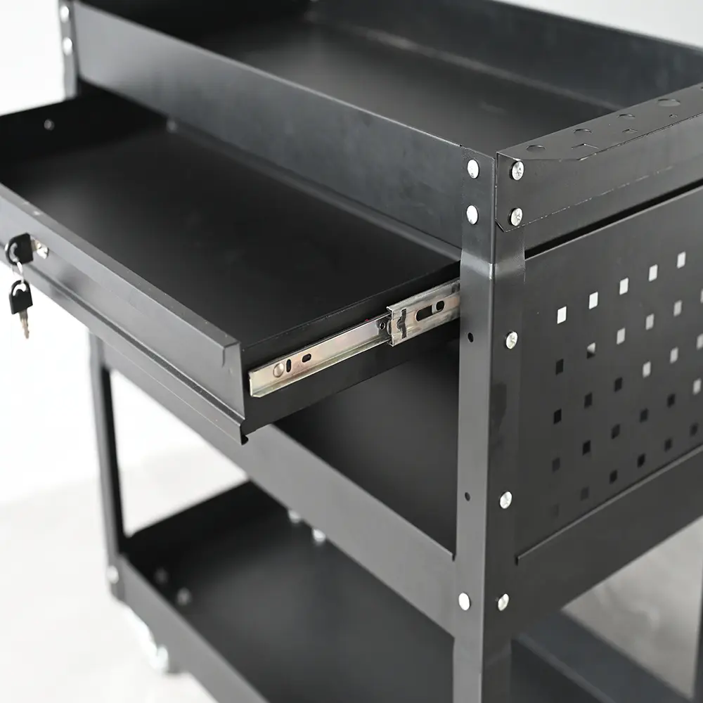 OEM Three Shelf Tool Trolley with Drawer Exporter, Companies