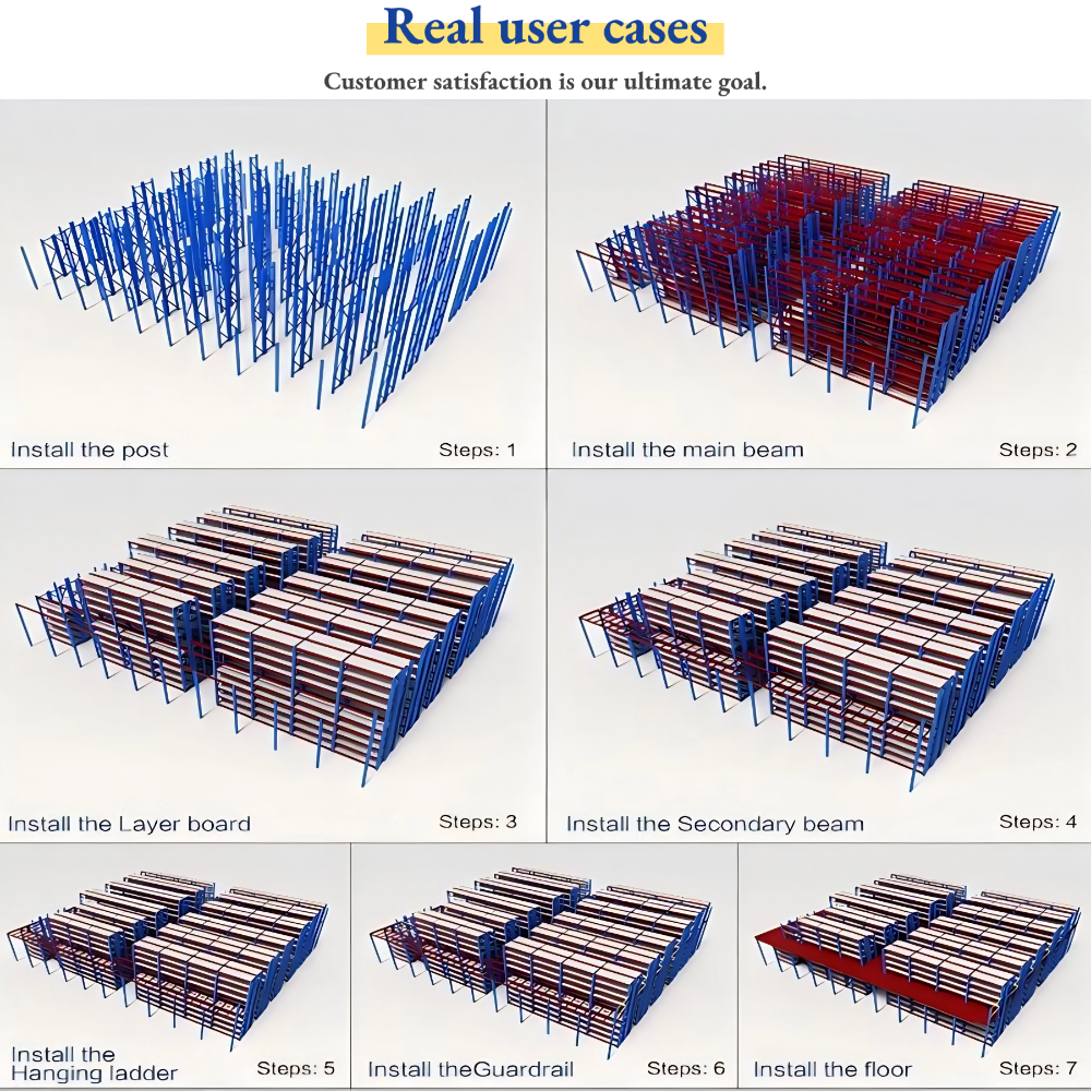Heavy Duty 5-Layer Selective Pallet Storage Shelves Warehouse Rack Boltless Installation Corrosion Protection for Logistics