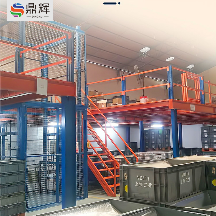 Heavy-Duty Mezzanine Platform Shelves for Warehouse Storage Mezzanine Elevator Storage Shelf Systems Stacking Racks & Shelves garage shelving