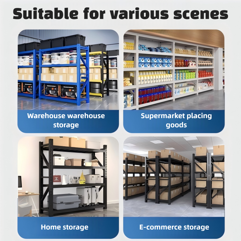 Factory Manufacturing Metal Warehouse Shelves Logistics Express Delivery Shelves Household Storage Shelves Adjustable