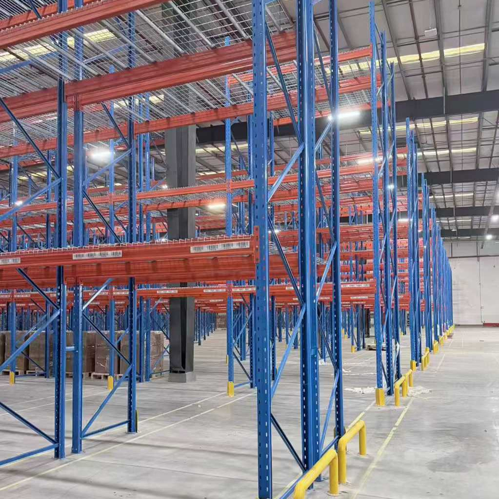 Industrial Warehouse Adjustable Multi-Tier Shelving - Epoxy Powder Coated Heavy-Duty Steel Pallet Rack