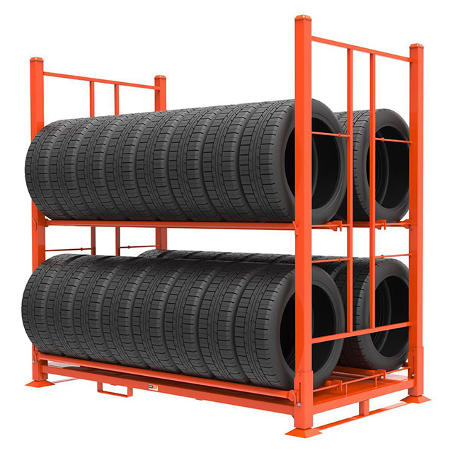 Wholesale Industrial Steel Warehouse Storage Tire Racking Corrosion Protected Powder Coated Stackable Rack