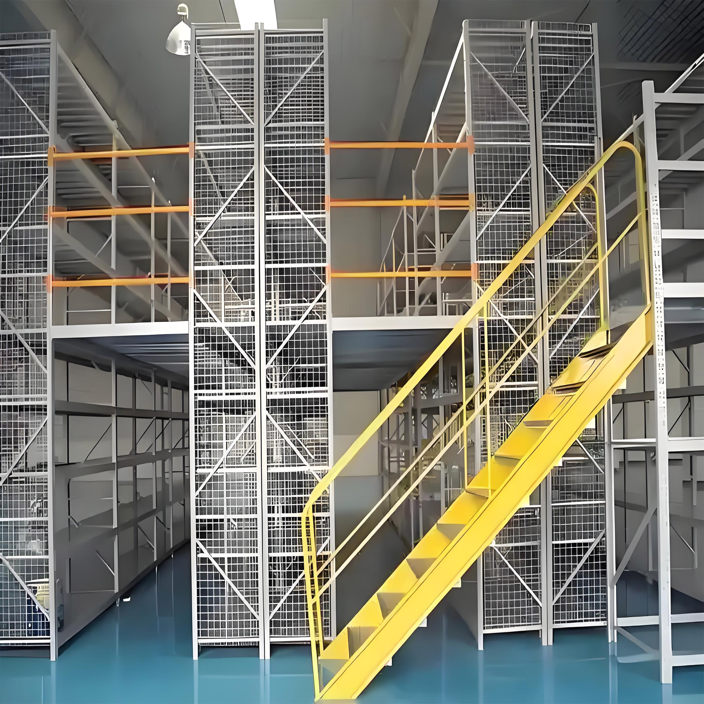 Industrial Structure Platform Warehouse Steel Shelving System with Corrosion Protection Mezzanine Racking
