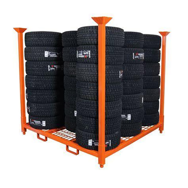 Wholesale Industrial Steel Warehouse Storage Tire Racking Corrosion Protected Powder Coated Stackable Rack