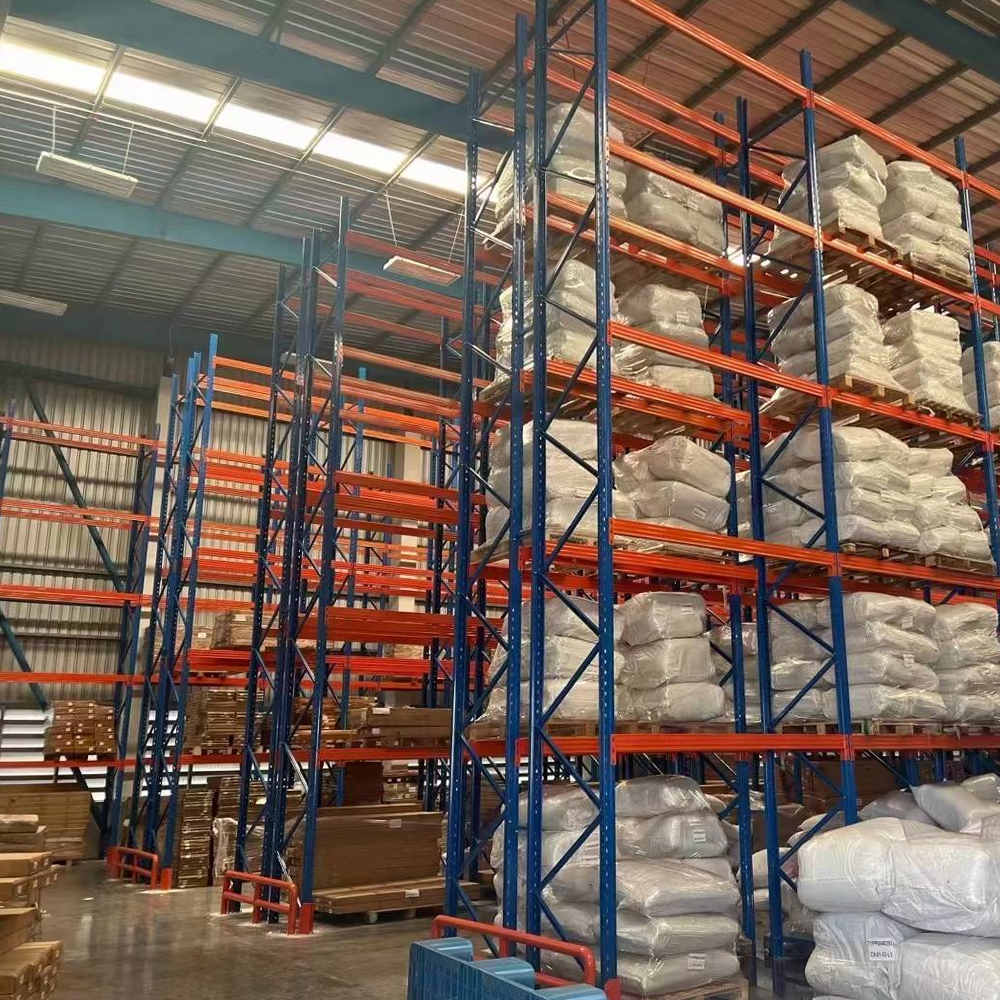 Industrial Warehouse Adjustable Multi-Tier Shelving - Epoxy Powder Coated Heavy-Duty Steel Pallet Rack
