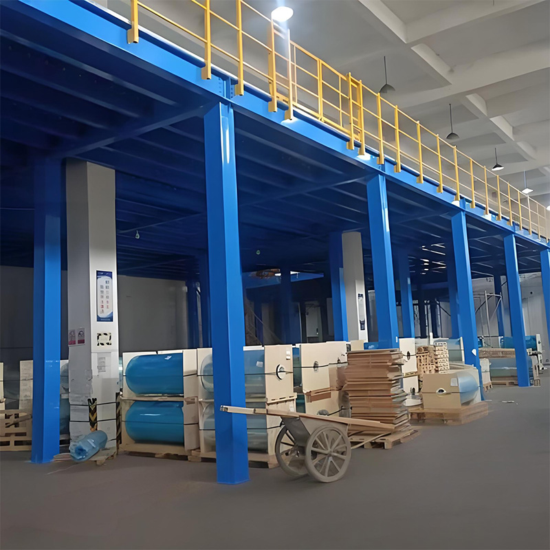 Multi-layer Cold Rolled Steel I-beam Mezzanine Design Powder Coated Surface Solid Steel Plate Flooring Anti-corrosion