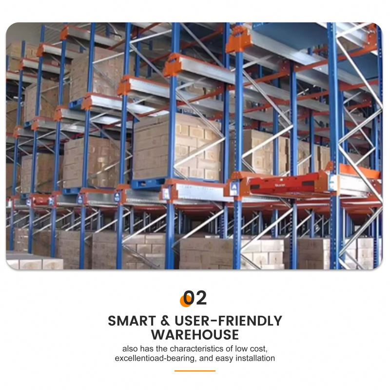 Efficient Drive-Through Pallet Racking Detachable High Density Industrial Warehouse Logistics Storage System
