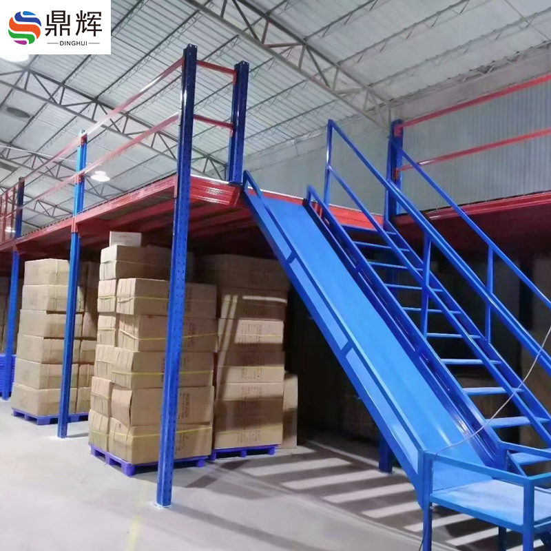 Heavy-Duty High Quality Steel Storage Racks Manufacturer's Metal Mezzanine Floor with Corrosion Protection New High-Tech Shelves