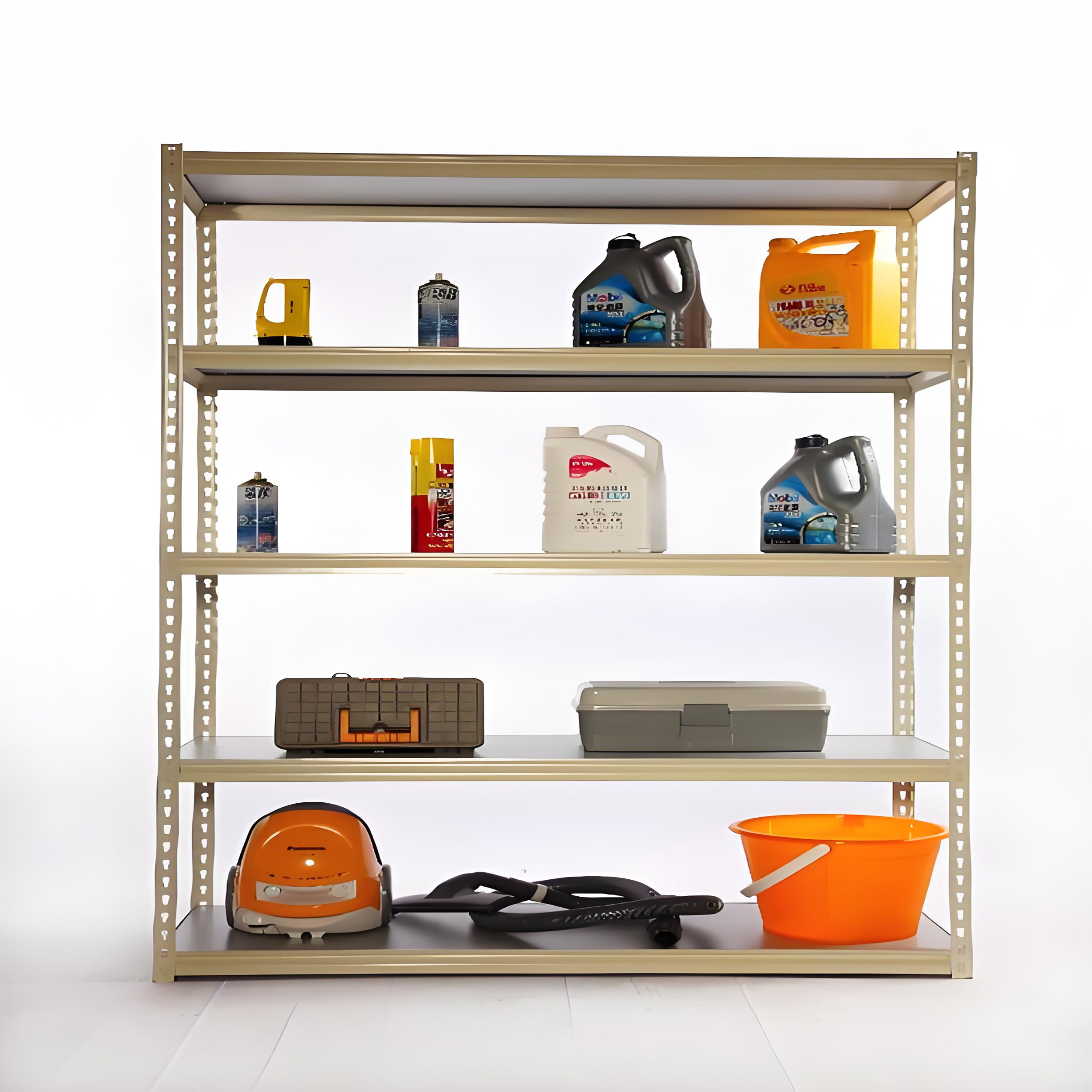 Corrosion Protection Steel Calabash Rack Powder Coated Tire Storage Rack for Workshop Use