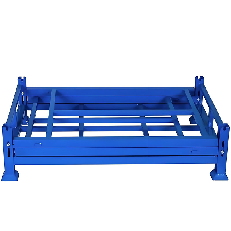 Pallet Collapsible Containers Cold Rolled Steel Warehouse Rack Heavy Duty Stackable Anti-Rust Customized Powder Coated Foldable