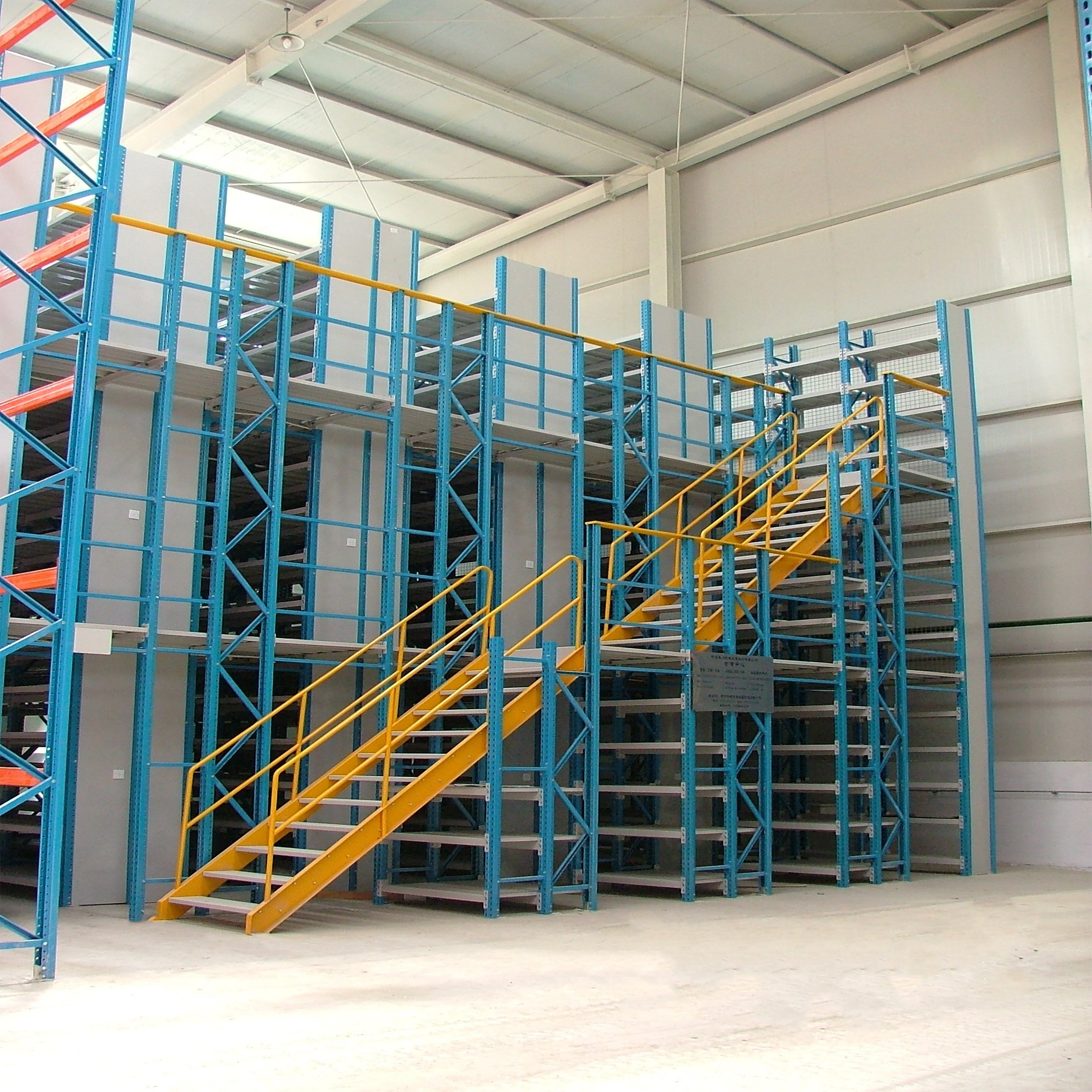 Customized Shelf Mezzanine Supports Industrial Grating Cold Storage Steel Mezzanine Shelf Mezzanine System garage shelving