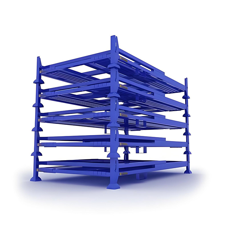 Custom Heavy-Duty Corrosion Protected Steel Storage Racks-Foldable Metal Stacking Shelves for Warehouse Pallets OEM Metal garage shelving