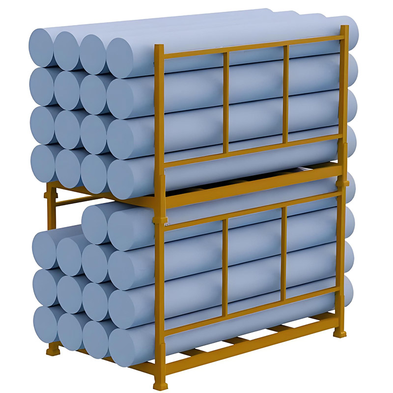 Heavy Duty Steel Post Pallet Rack Corrosion Protection Stackable Foldable Anti-Rust Design for Transport Storage Powder Coated