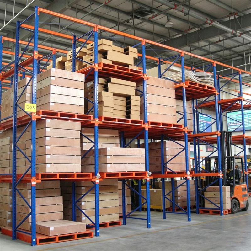 Large Capacity Drive-In Pallet Anti-Rust Racking System Adjustable Industrial Warehouse Metal Storage Rack