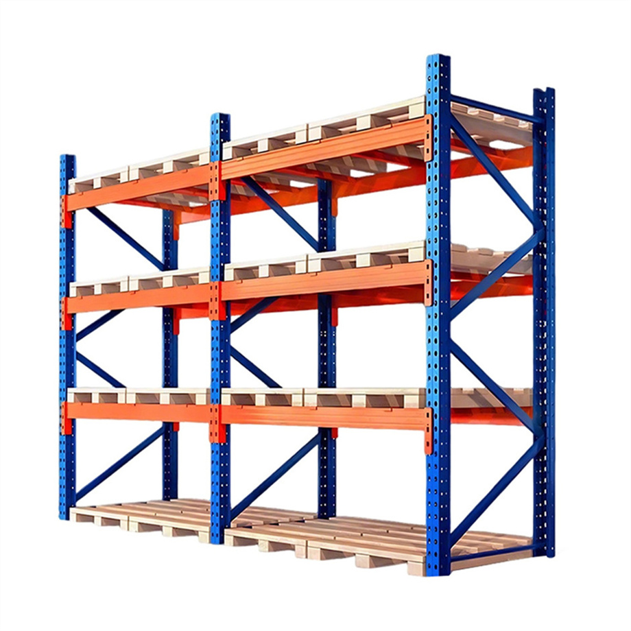 Boltless Heavy Duty Cold Rolled Steel Powder Coated Warehouse Pallet Racking Adjustable Customizable Height Industrial Rack