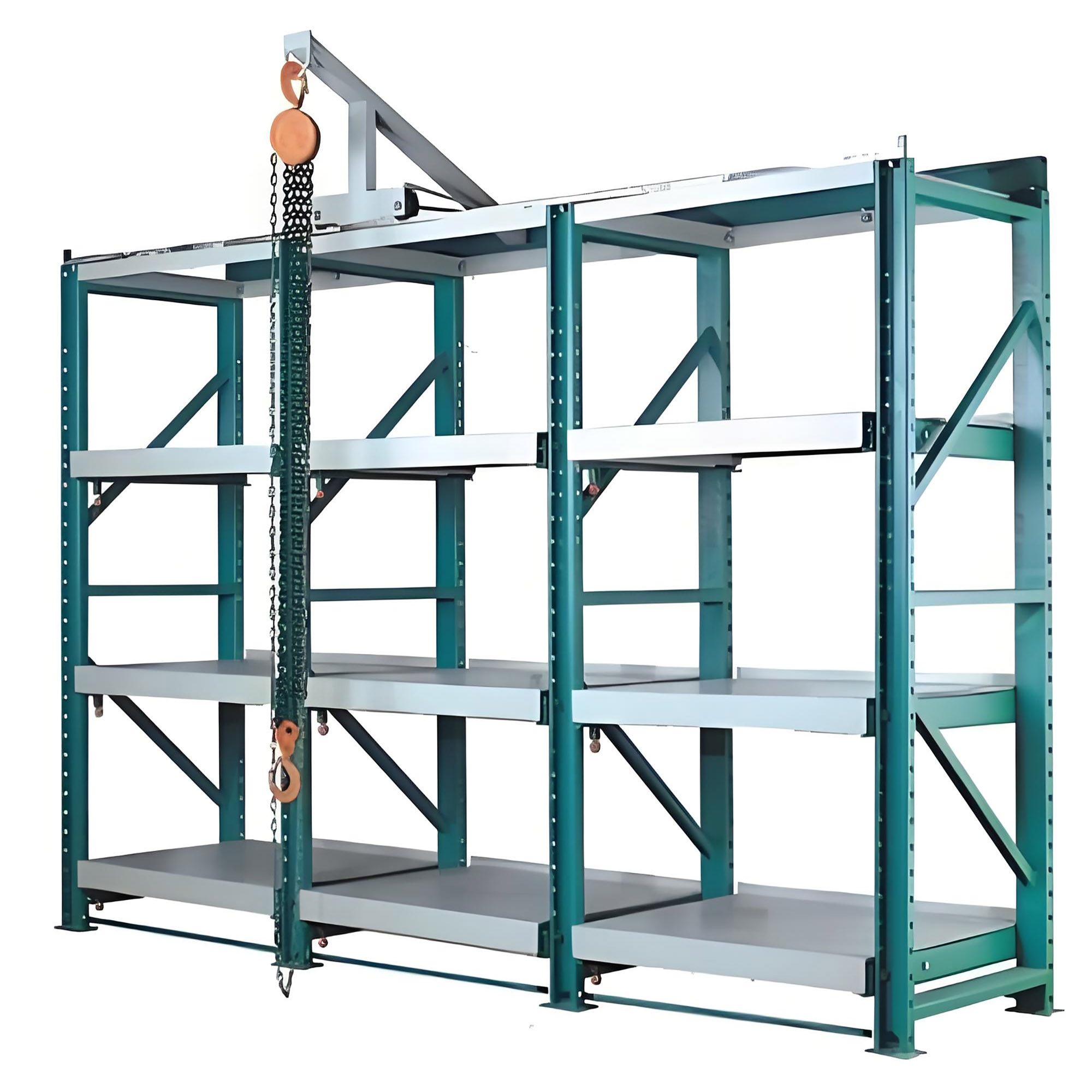 Customized Size Heavy Duty Steel Mold Rack Storage with Corrosion Protection Drawer Mould Racking System garage shelving