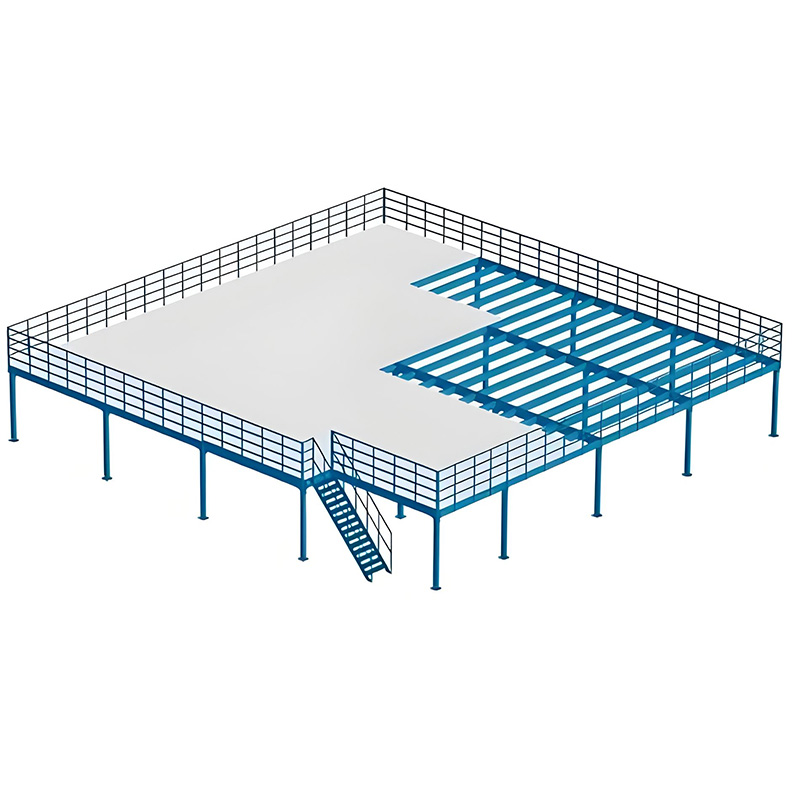 Industrial Warehouse Storage Mezzanine Steel Structure Work Shelf and Goods Elevator Metal Frame Mezzanine Raf