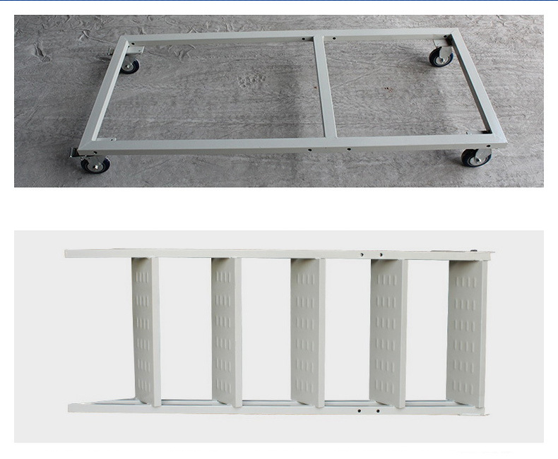 Customized Heavy-Duty Mobile Metal Office Shelves Electric Library Shelving on Wheels Steel Cabinet for Stacking Racks & Books