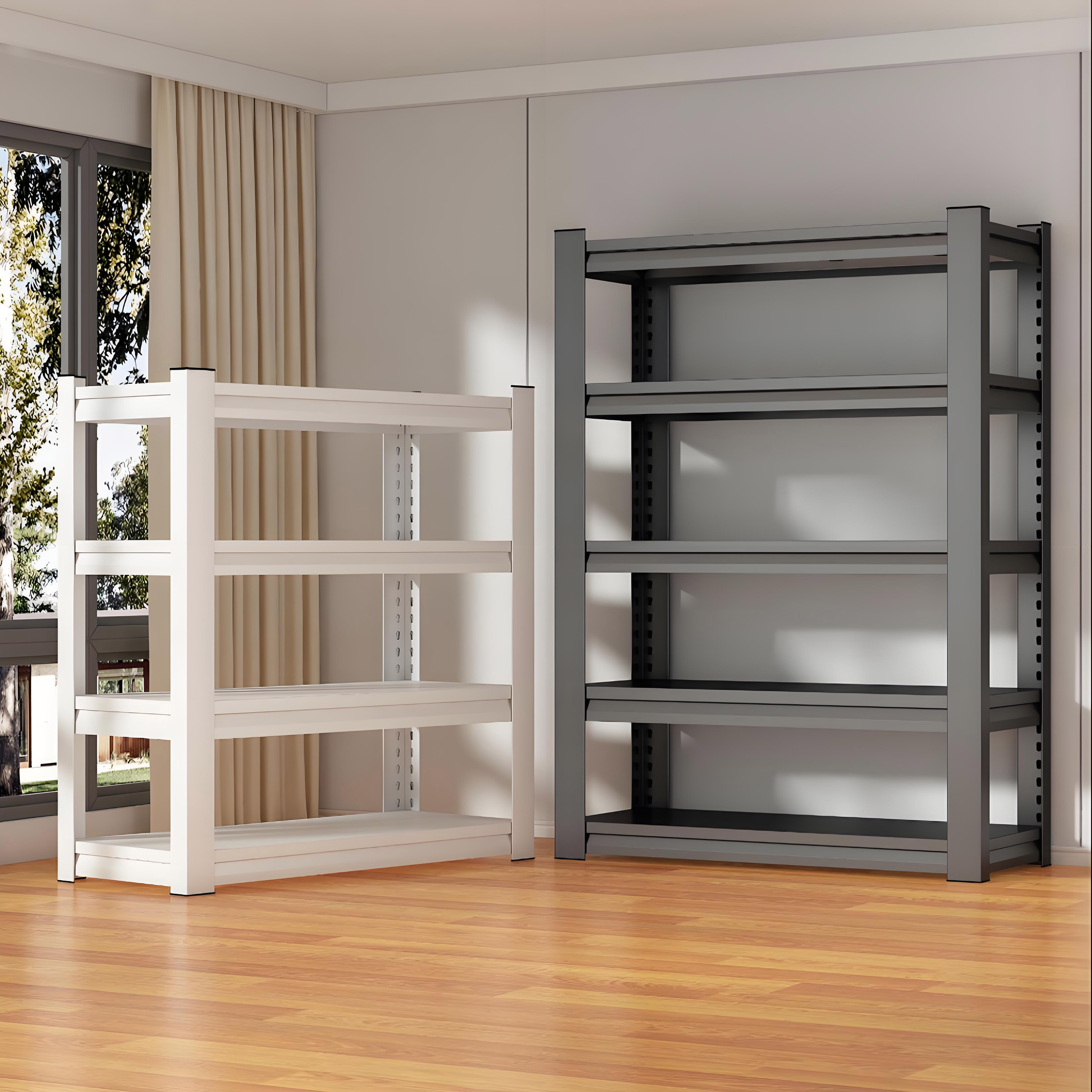 Cold Rolled Steel 5 Wire Shelving Calabash Storage Rack Boltless Installation Anti-Rust Galvanized/Powder Coated Shelving
