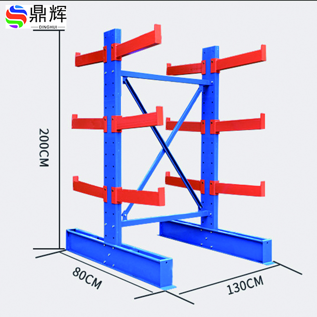 Warehouse Factory Heavy-duty Cold-rolled Steel Rack Stackable Single-sided and Double-sided Adjustable Cantilever Racks