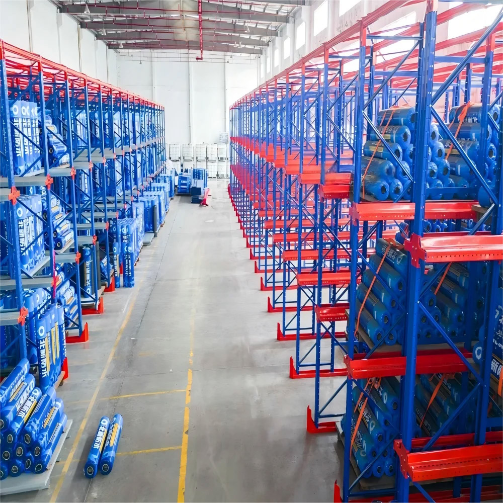 Adjustable JIA 800-1500mm Heavy Duty Pallet Racking 5 Layer Galvanized Steel Wire Decking 300-2000 Kgs Boltless Capacity Rack