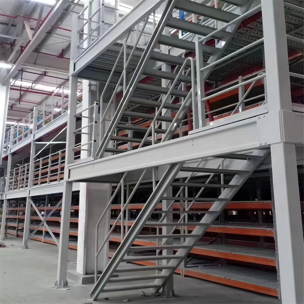 Corrosion Protected Steel Mezzanine Floor Rack for Warehouse Storage & Cargo Lift Racking Attic Storage Solution Garage Shelving