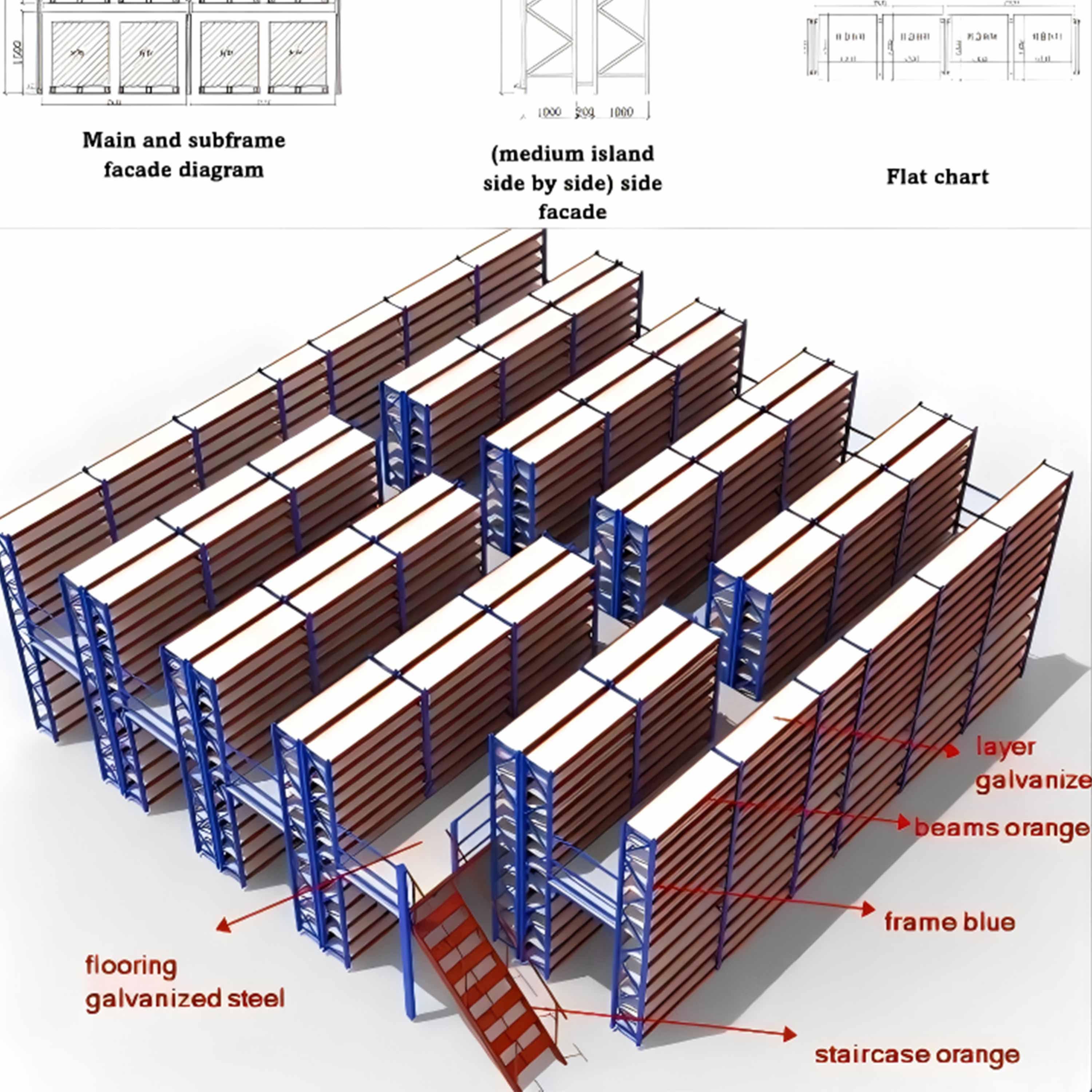 Versatile Adjustable Heavy Duty Cold Rolled Steel Steel Shelving Rack with Corrosion Protection for Workshop and Garage Storage