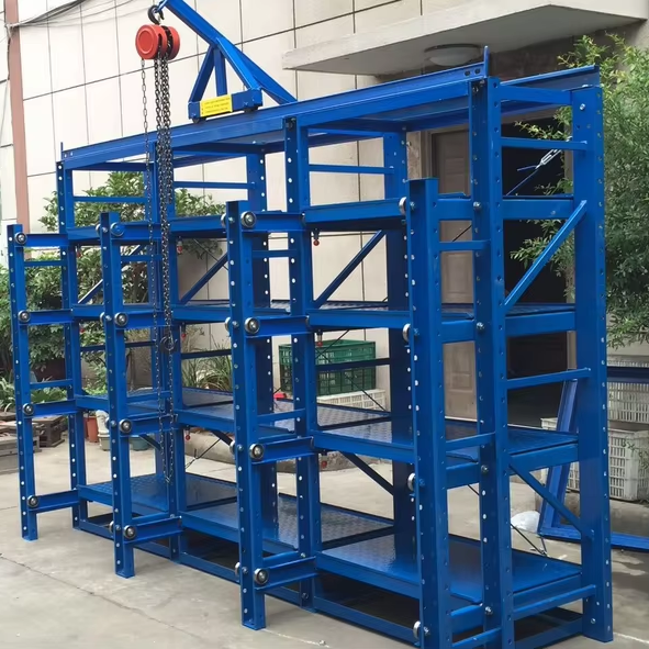 Heavy Duty Industrial Mold Storage Rack for Automotive Stamping Dies Durable and Anti-Rust Feature garage shelving