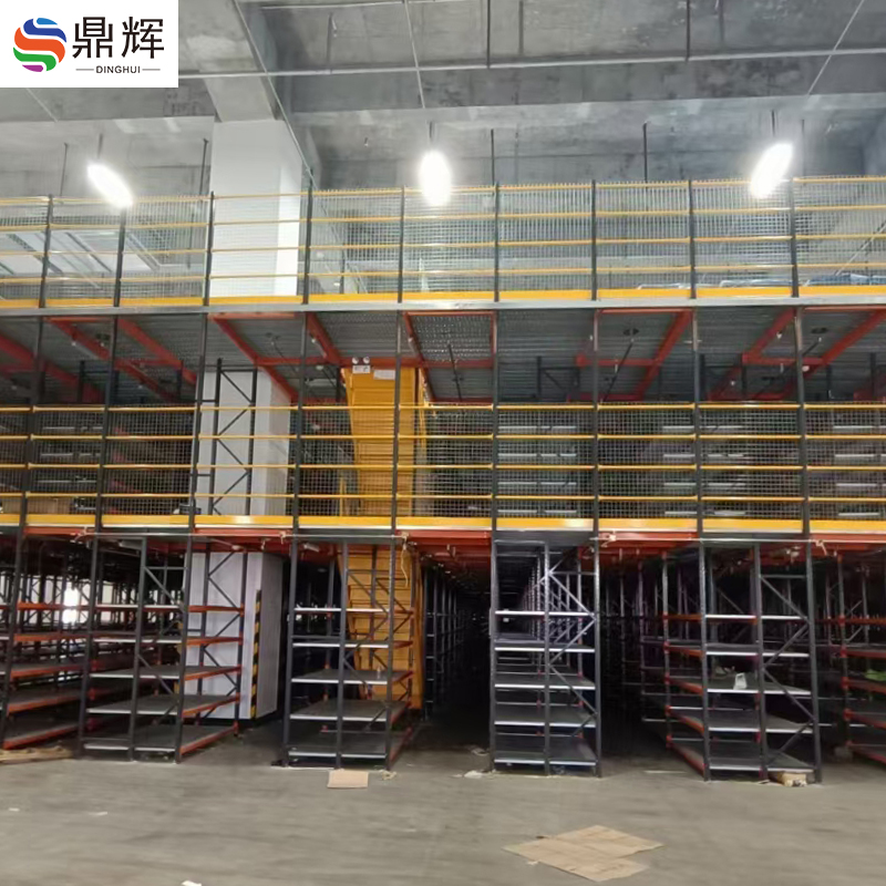 Customized Shelf Mezzanine Supports Industrial Grating Cold Storage Steel Mezzanine Shelf Mezzanine System garage shelving