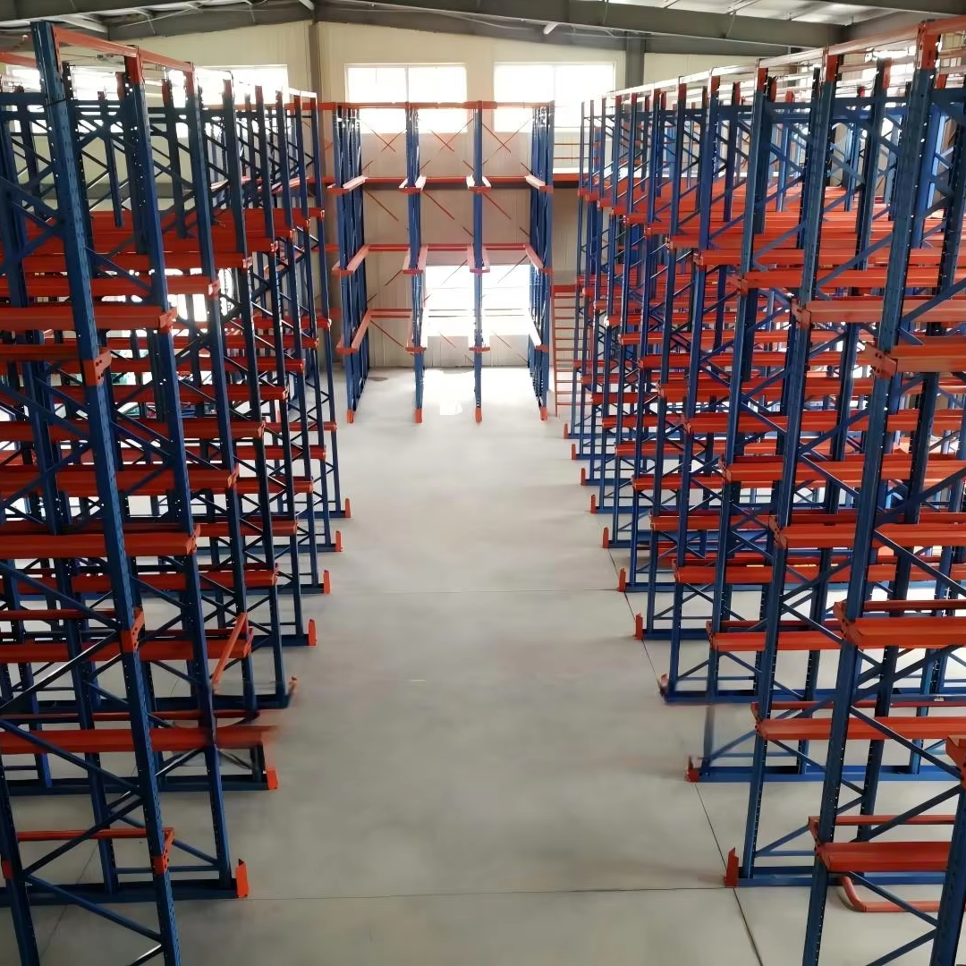 Drive-In Pallet Rack Storage System Cold Rolled Steel Multi-Level Warehouse Rack Anti-Rust Corrosion Protection Powder Coated