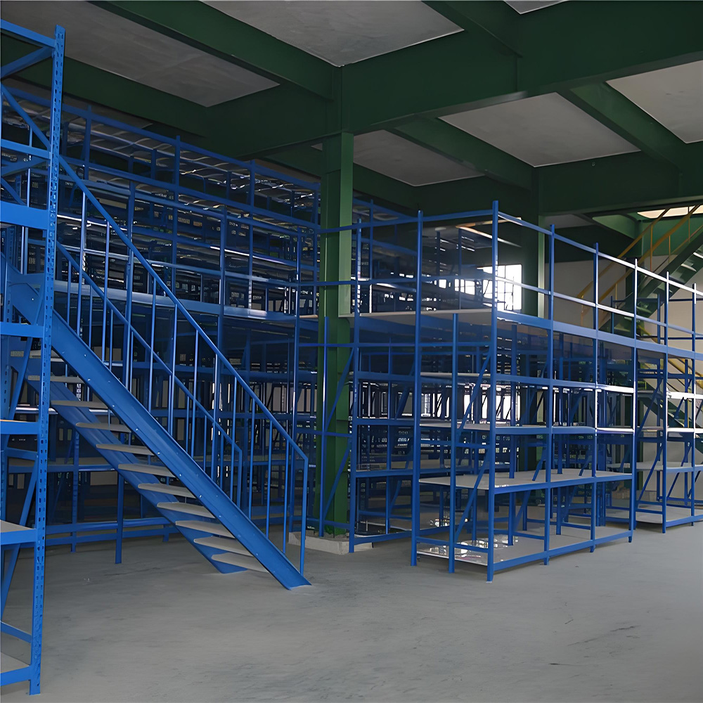 Steel Mezzanine Warehouse Rack Multi-Level Corrosion-Protected Mezzanine Flooring 2-Floor Design garage shelving