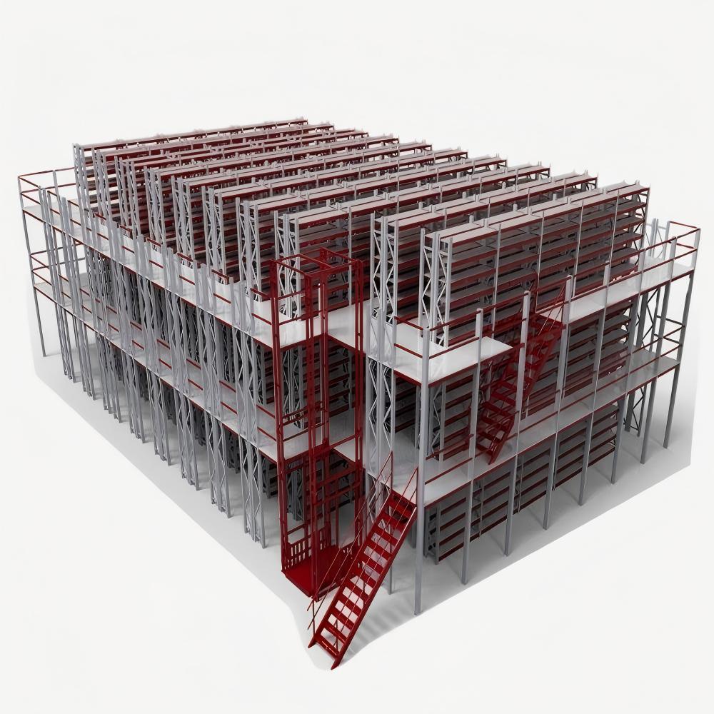 Heavy-Duty Steel Mezzanine Shelving for Warehouse Factory Storage & Efficient Warehouse Racking System Garage Shelving