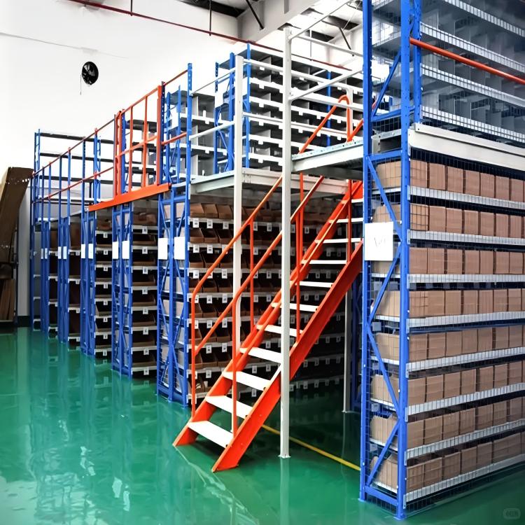 Professional Space Saving Anti-Rust Multi Tier Cold Rolled Steel Structural Platform Industrial Warehouse Mezzanine Racking