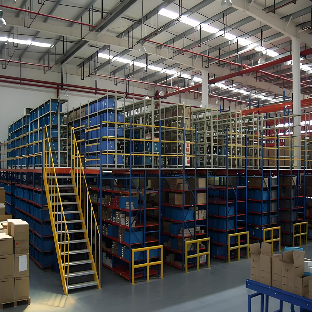 Steel Mezzanine Warehouse Rack Multi-Level Corrosion-Protected Mezzanine Flooring 2-Floor Design garage shelving