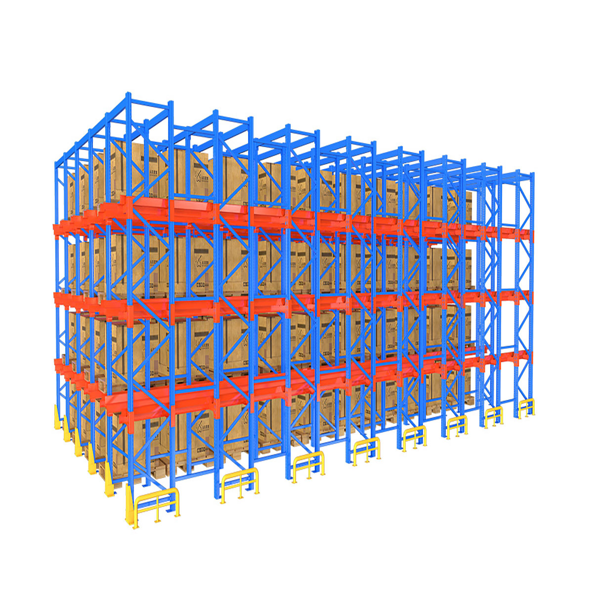 Customizable Storage Through Racking Corridor Type Drive-in Racking Shuttle Automated Heavy Duty Racking garage shelving